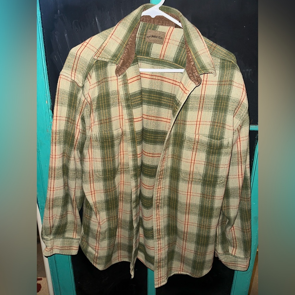 Yellow green flannel